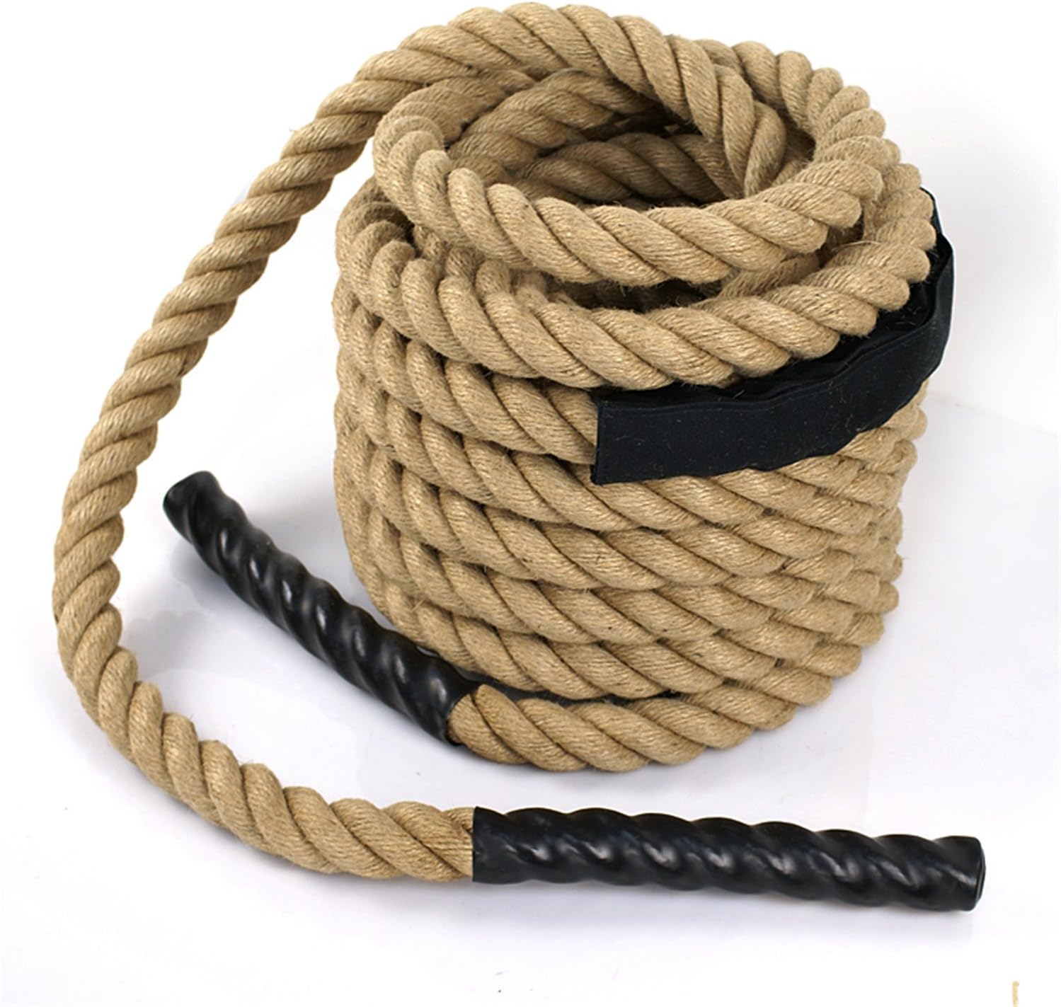 F2C 1.5" Diameter, Poly Dacron 50FT Manila Rope Muscle Musculus Workout Fitness Exercise Training Ropes