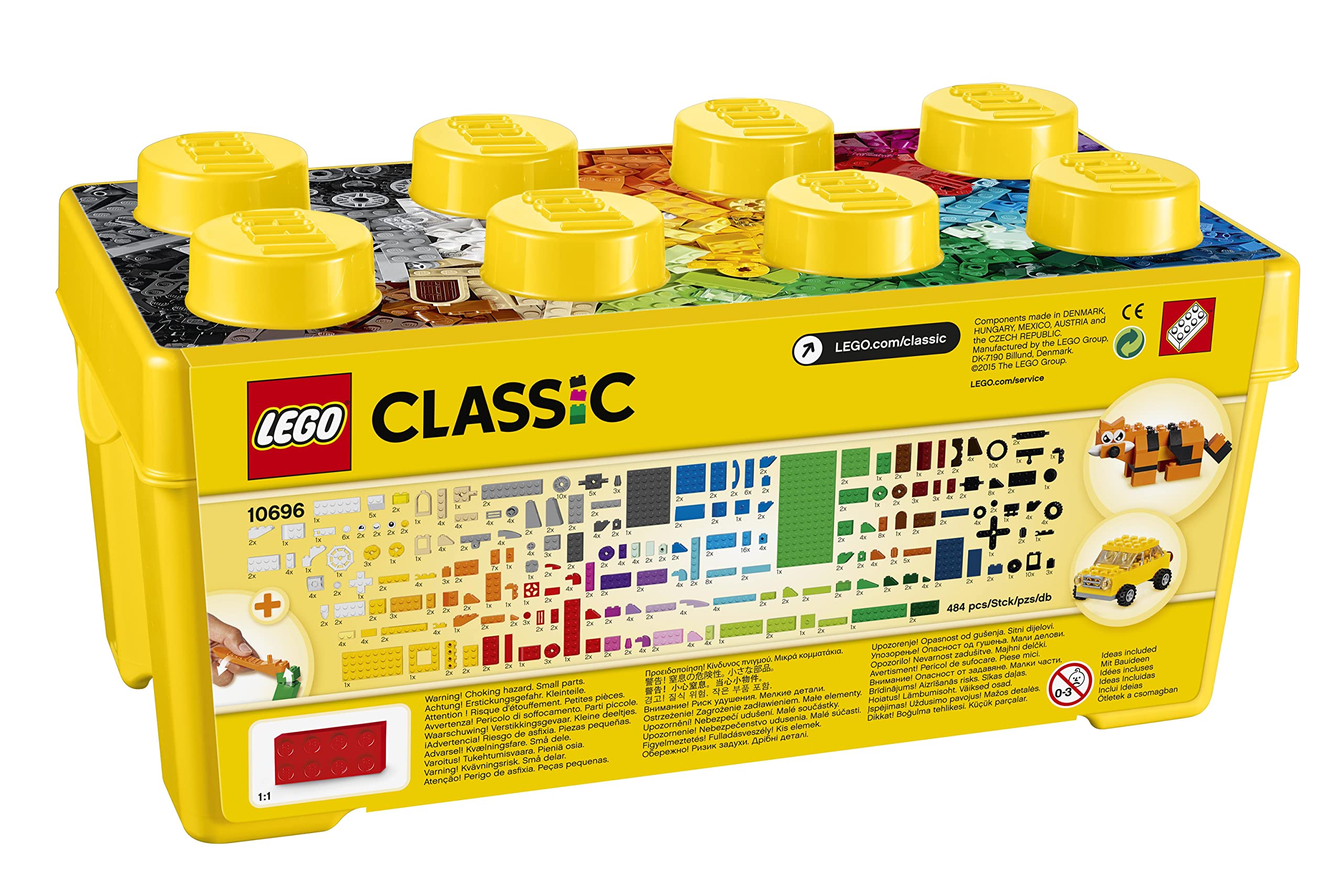 LEGO 10696 Classic Mittelgroße Bausteine-Box, Bausteine mit Aufbewahrungsbox für Kinder, Geschenk für Jungen und Mädchen ab 4 Jahren 7