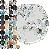 SANILO Wooden Toilet Seat with Soft Close [ROUND] - Decorative, Quiet & Slow Close Molded Wood Seat - With Strong Bumpers & H