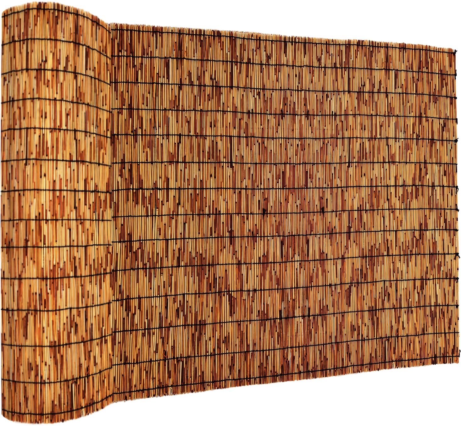 Photo 1 of Reed Fencing Rolls,Bamboo Screens Outdoor for Patio,6 Feet High,Suitable for Patio Garden Balcony Terrace and Courtyard Shading 6x16FT