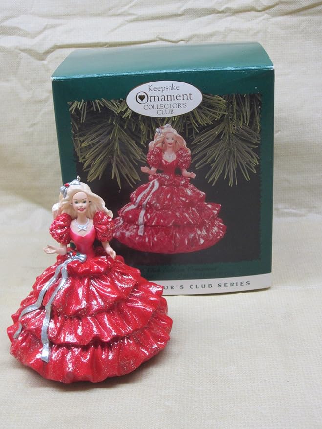 1996 holiday barbie ornament