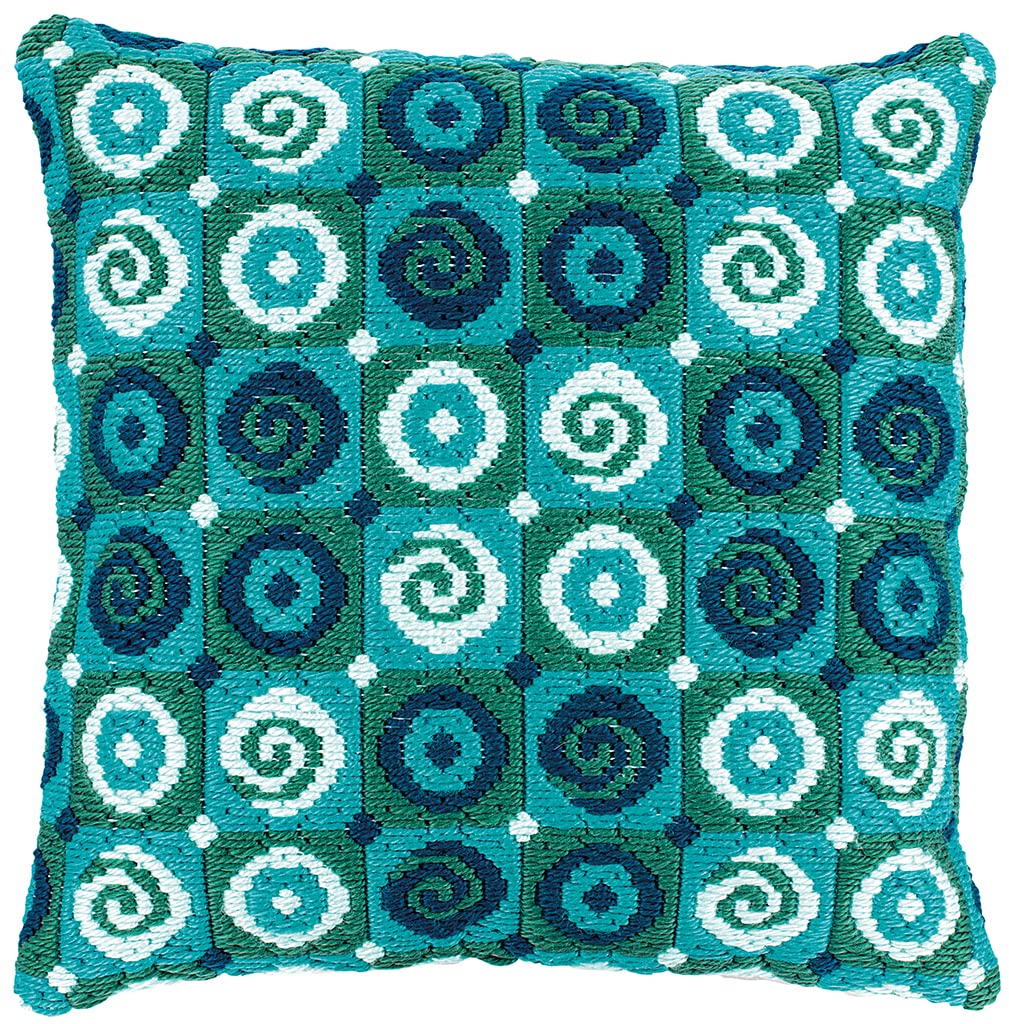 Vervaco Long Stitch Cushion Swirls