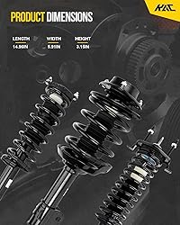 KAC Front Shock Absorber Set Compatible with