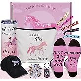 HIDDEN NUTS Horse Lover Gifts for Girls Women, Horse's Stuff for Girl Horses Themed Gifts, Include Horsey Tumbler Mug Baseball Hat and Other Horsey Stuff, Birthday Christmas Gift