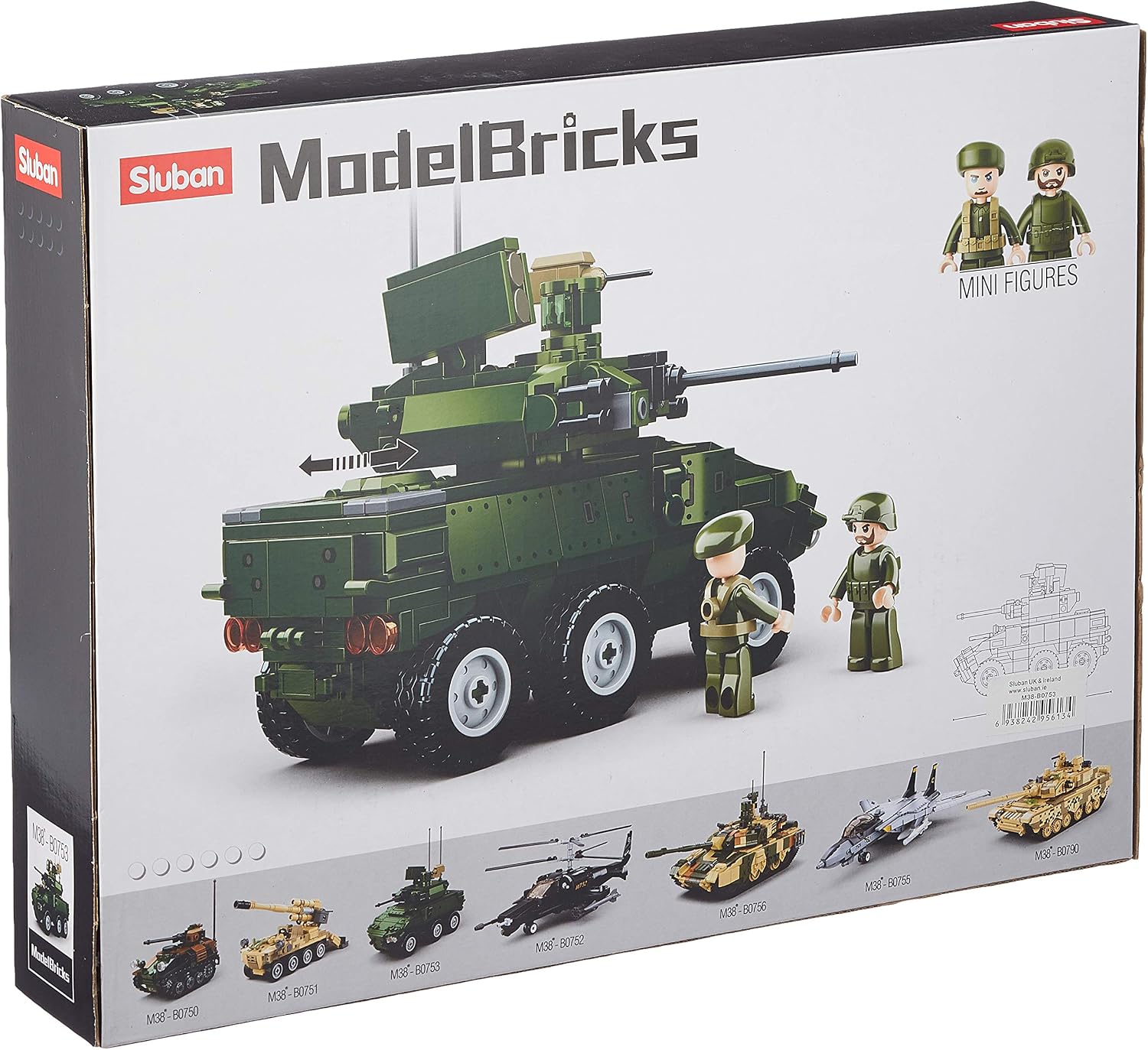 Sluban EBRC 6 * 6 Wheeled Infantry Combat Vehicle, Various, Large - Image 3