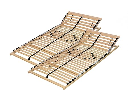 Pro-Manufactur 2x7-Zonen-Lattenrost 90x200 cm mit individueller Kopf und Härtegradverstellung