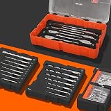 ValueMax 55 Pcs Drill Bit Set HSS Masonry Spade Screwdriver Multi-Material Case view 7