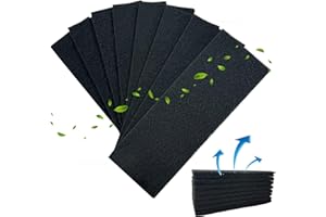 Hoctsom Carbon Filters Compatible for Litter Robot 3 Thickened Accessories Activated Charcoal Replacement Filters Work for Cat Robot Litter Box LR3 Keep Home Fresh 8-Pack (Black)