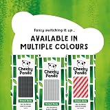 The Cheeky Panda Bamboo Paper Straws 250 Black Flexible Eco Friendly view 4
