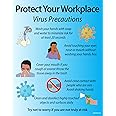 Workplace Health Safety and Awareness Poster Sign, 16" X 20", Made in the USA