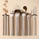 REAL Au Naturale Makeup Brush Kit 9 Piece Gold Premium view 6