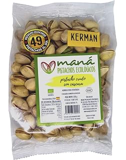 Pistacho Ecológico pelado y crudo sin sal añadida, cultivado en ...