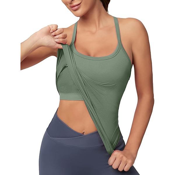 ECUPPER Women Long Sleeve Workout Tops Backless Yoga Gym Shirts Athletic Crop Top With Built In Bra For Fitness Sports Activewear Black