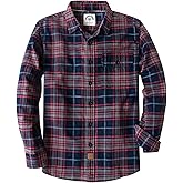 Dubinik®Mens Flannel Shirts Long Sleeve Flannel Shirt for Men Warm Casual Soft Cotton Button Down Plaid Mens Flannel Shirt