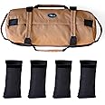 ViBelle Heavy Duty Training Sandbags for Fitness, Zipper Weight Adjustable Fitness Power bag for Weight Lifting, Running, Exercise, Powerlifting with 4 inner sandbag
