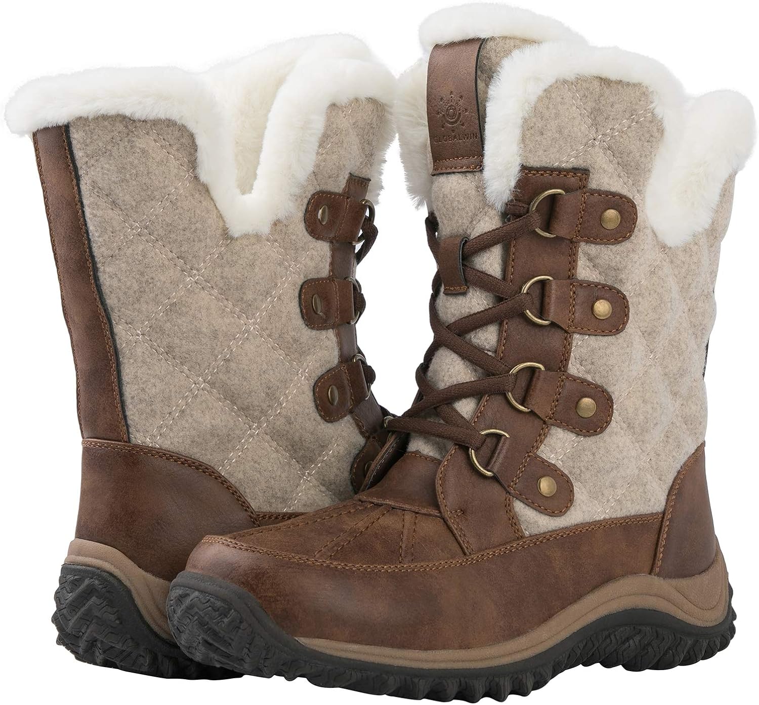 winter boots no laces