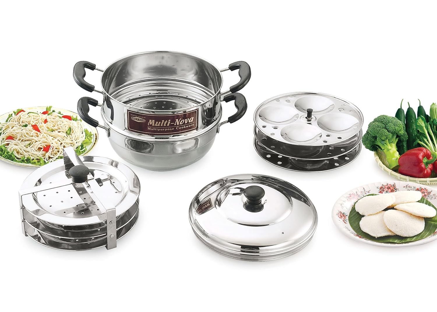 Buy SREERAM MULTI NOVA (Idly, Idiyappam, Steamer and kadai) Online at