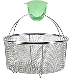 GREATLINK Mesh Steamer Basket, Stainless Steel Mesh Net Strainer Basket and Insert, Pressure Cookers and Pots,for Washing, Fr
