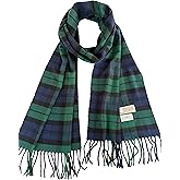 NY GOLDEN FASHION Unisex Cashmere-Feel Scarf, Tartan Plaid Pattern, 72 x 12 Inches, Winter Collection
