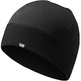 Lightweight Micro-Fleece Skull Cap Sweat-Wicking Running Beanie Men Women | Low-profile helmet liner; windproof micro-fleece; lightweight & breathable; high-stretch active fit for running & cycling.