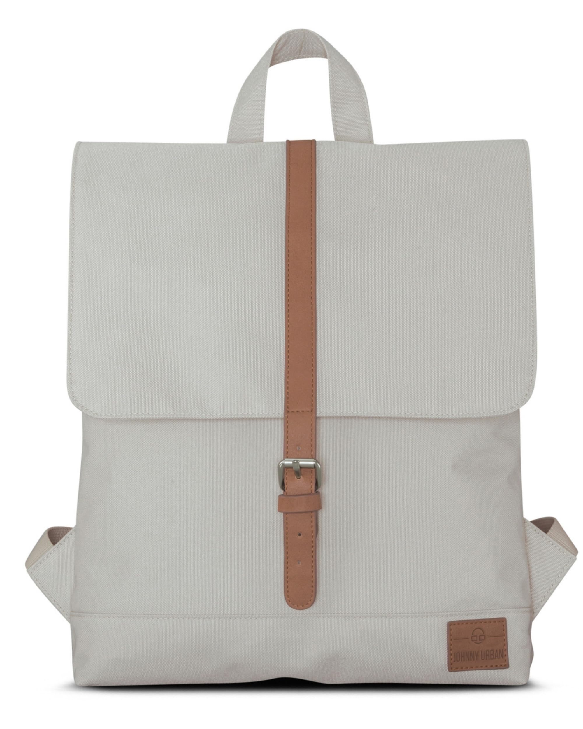 Johnny Urban Backpack Women Sand Brown - Mia - Rucksack from Recycled PET Bottles - Mini Daypack - Water-repellant - 13" Laptop Compartment