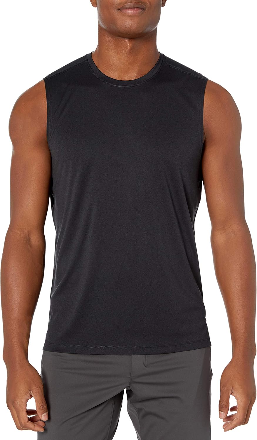  Brand - Peak Velocity Men's Tech Stretch Hybrid Sleeveless T-shirt: Clothing