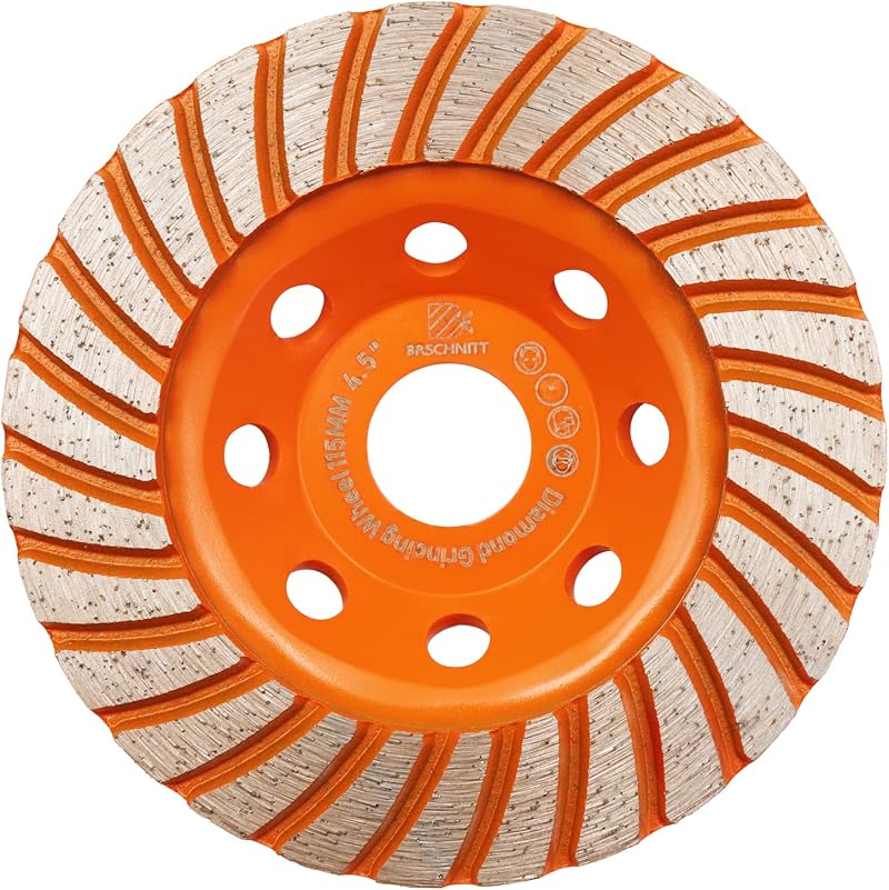BRSCHNITT 115mm Diamond Turbo Cup Wheel for Concrete Granite Stone