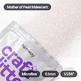 Hemway Mother of Pearl Iridescent Glitter 100g Microfine Craft Resin Cosmetic view 4
