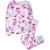 The Children's Place unisex-baby Christmas and Holiday Kids 2 Piece Pajama Sets, Velour