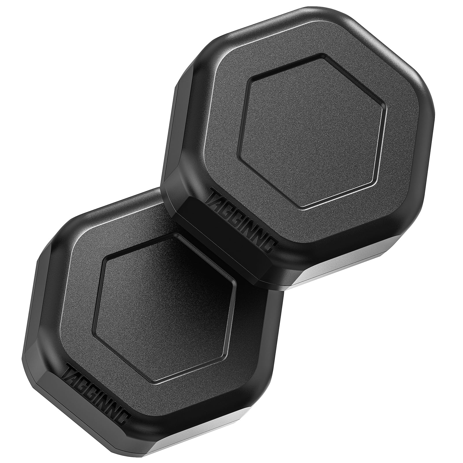Photo 1 of 2 Pack Tagginnc AirTag Magnetic Case – Ultra Strong Magnet & Discreet Hexagonal Nut Design with Non-Slip Base, Waterproof & Shatterproof, Compatible with Apple AirTag for Car, Truck & Trailer