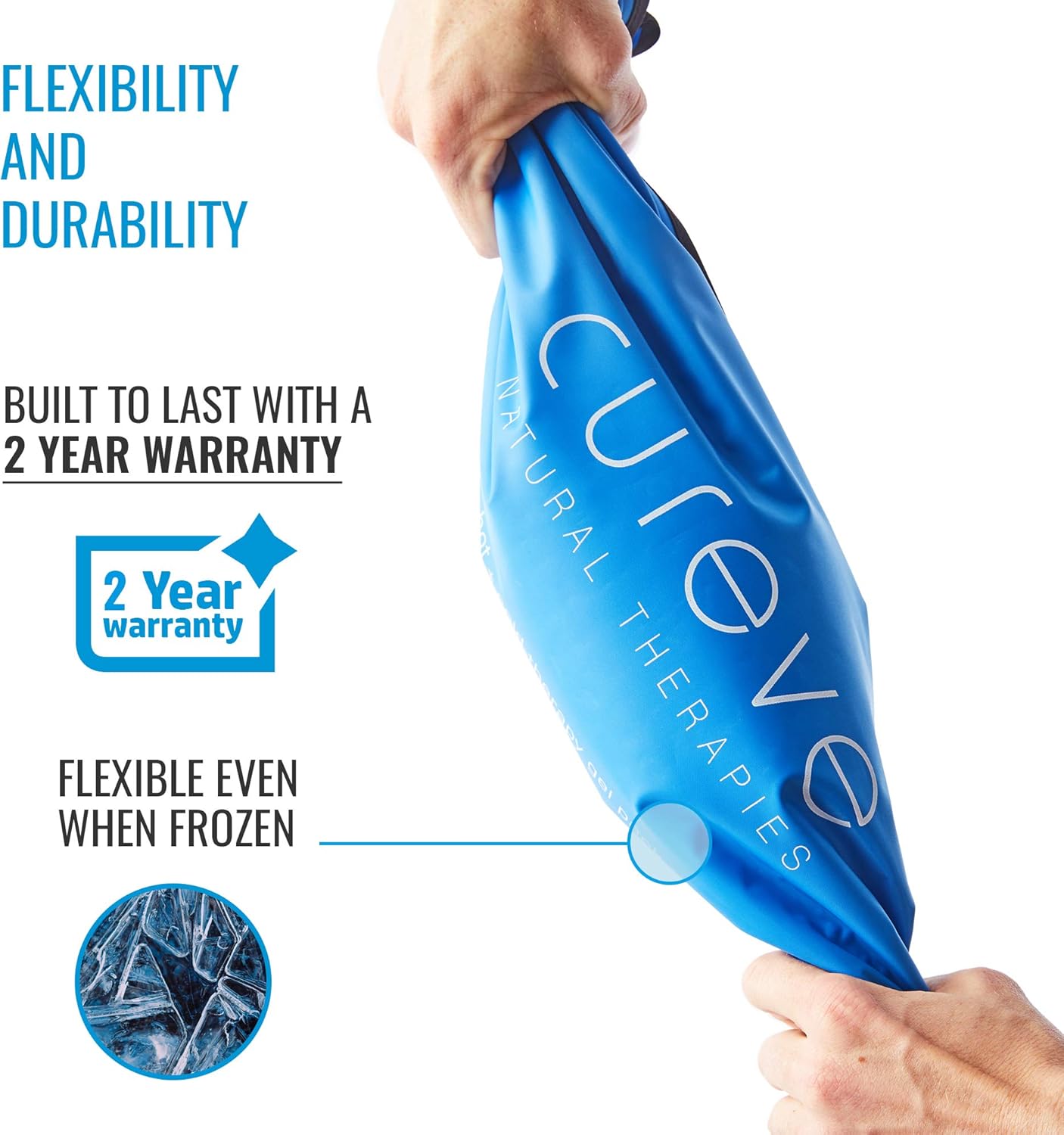 Extra Large Hot and Cold Therapy Gel Pack with Cover by Cureve (21" x 13") - Reusable Ice Pack for Injuries, Aches and Pain on Back, Legs, Shoulders and Arms: Health & Personal Care