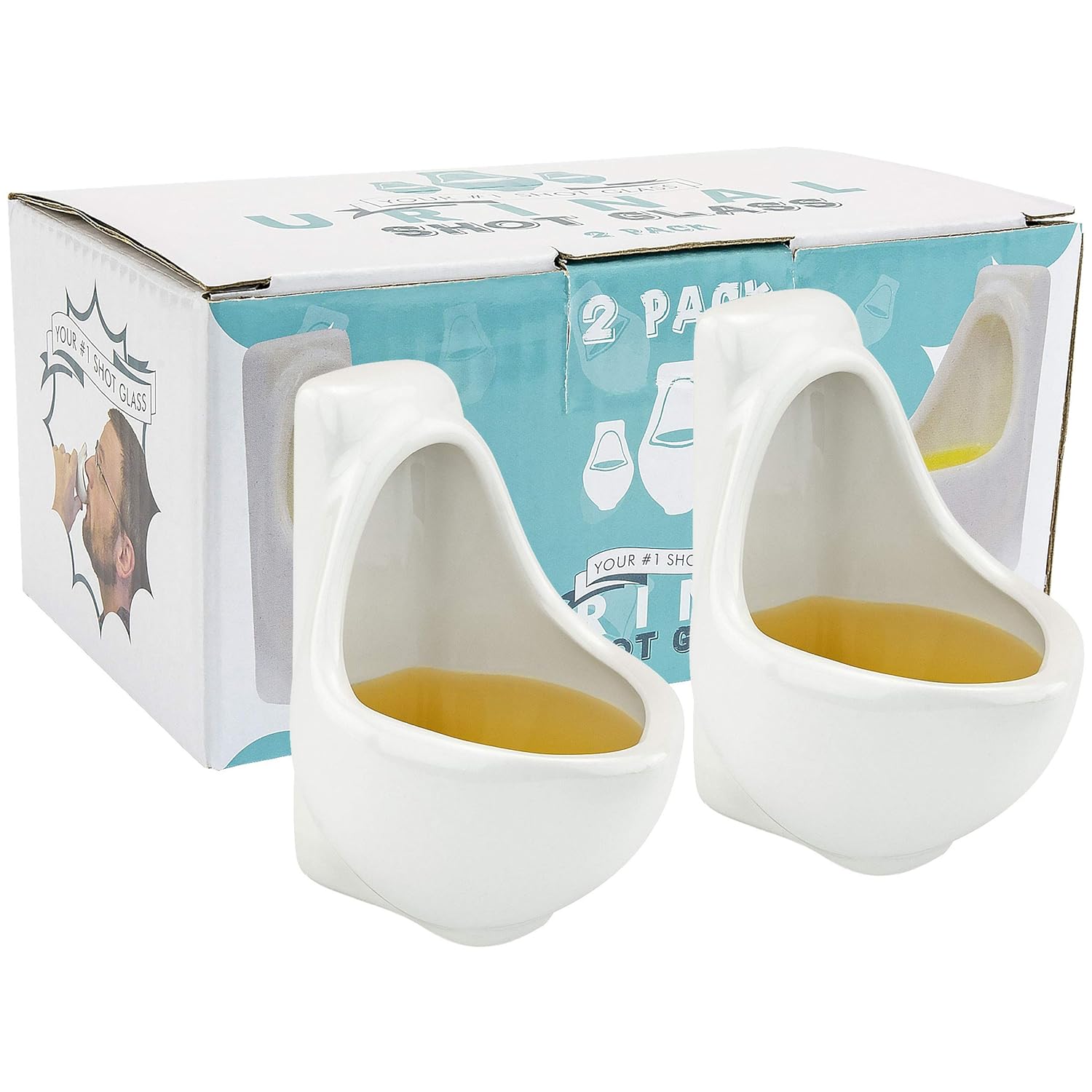 Bastante ODD Novelties Urinario Vasos De Chupito, 1 1/2-ounce, Juego De 2