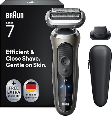 Série 7 - Barbear elétrico para homens (60 minutos de autonomia, resistente à água), cor dourada