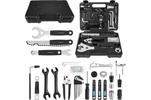 Swiss+Tech 30 Piece Bike Repair Tool Kit, Bicycle Maintenance Tool Set with Storage Case, Bike Accessories for Mountain/Road/Park Bike