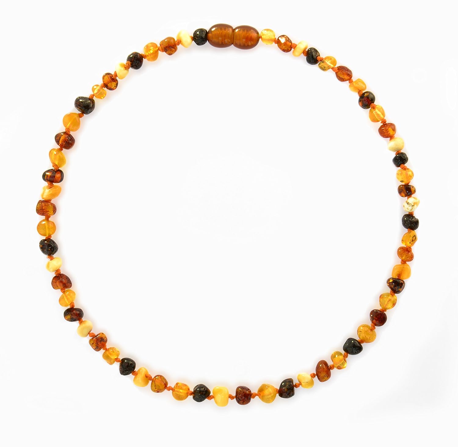 amber crown teething necklace
