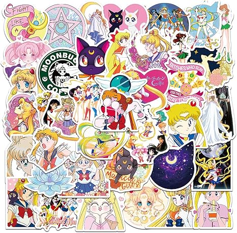 Amazon 美少女戦士セーラームーン ステッカーセット 50枚入 月野うさぎ 水野亜美 火野レイ 木野まこと 愛野美奈子 ちびうさ シール 手帳シール ダイアリースッテカー 手作り 日記 防水ステッカー グッズ かわいい Diy 手紙 カレンダー アニメ 萌えグッズ 通販