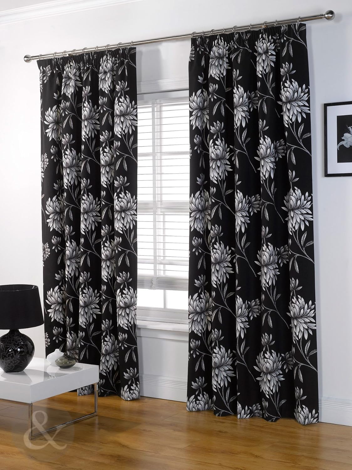Just Contempo Half PANAMA CURTAINS Heavy Pencil Pleat Curtain Fully