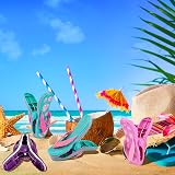 Miss Good Towel Clips for Sun Loungers Set of 4 Multicolor Beach Clips view 8