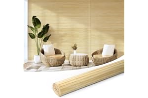 Art3d Natural Bamboo Wall Panel for Interior Wall Decor, Renewable Pole Wrap Wainscoting Paneling for Wall Ceiling Furniture 