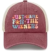 Just Here for The Wieners Hat Funny Trucker Hats for Women Dad Hats Funny Gifts
