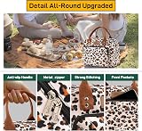 HOMESPON Insulated Lunch Bag Leopard Print 27x21x15 cm for Women Men view 6