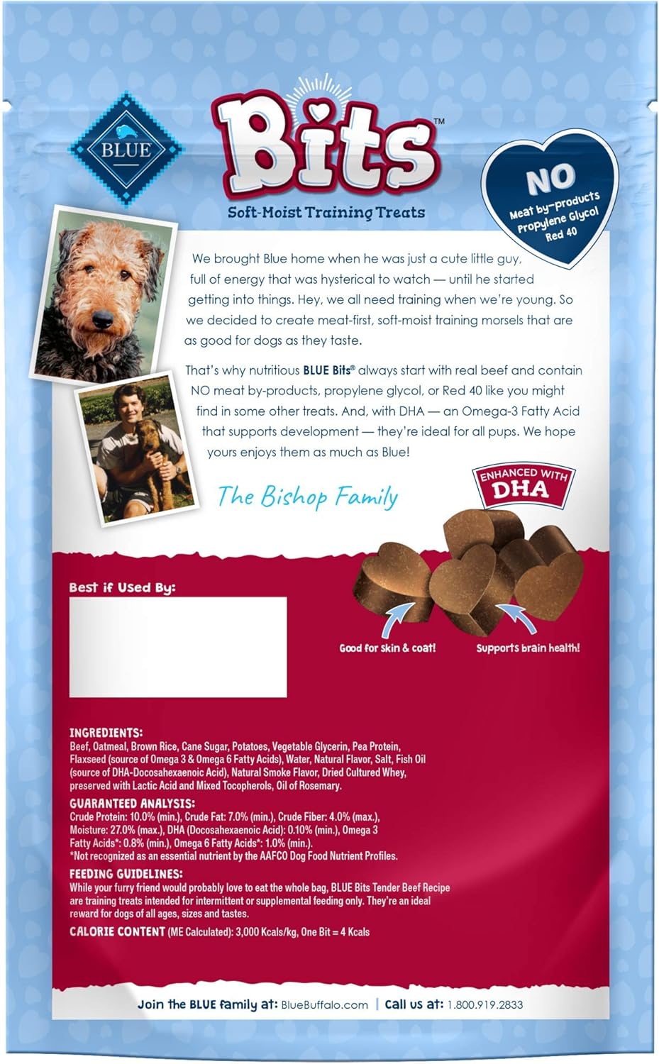 blue bits puppy treats