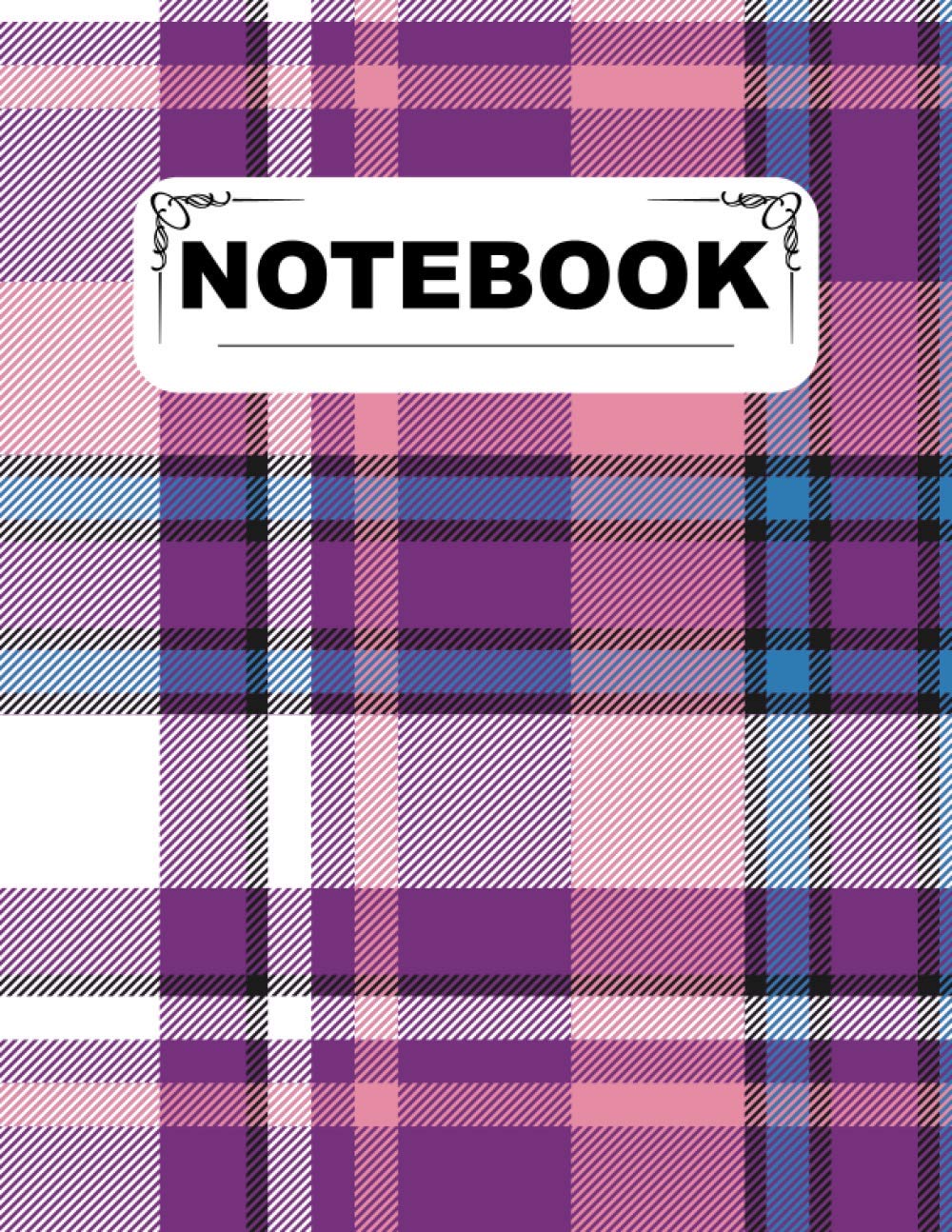 NOTEBOOK: Lined Notebook Journal, Size 8.5 X 11 Inches - 120 Pages, Seamless Pattern Scottish Tartan | Notebooks College Ruled | Notebooks For Work | Writing Journal