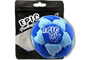 EPIC HACKY SAKS Epic Footbags Deluxe 32 Panel Suede Foot Bag for Adults & Kids