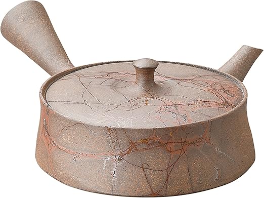 Amazon Co Jp ヤマキイカイ Yamakiikai 石龍焼〆藻掛極平 急須 茶 140ml G 5 Home Kitchen