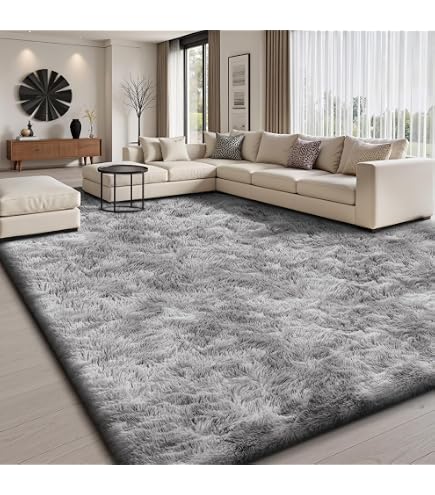 Sour Lemon 8x10 Area Rugs for Bedroom, Living Room Fluffy Rugs
