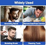 Xumann 3PC Black Fade Brush Barber Styling Tool for Men Women Hair Beard view 6