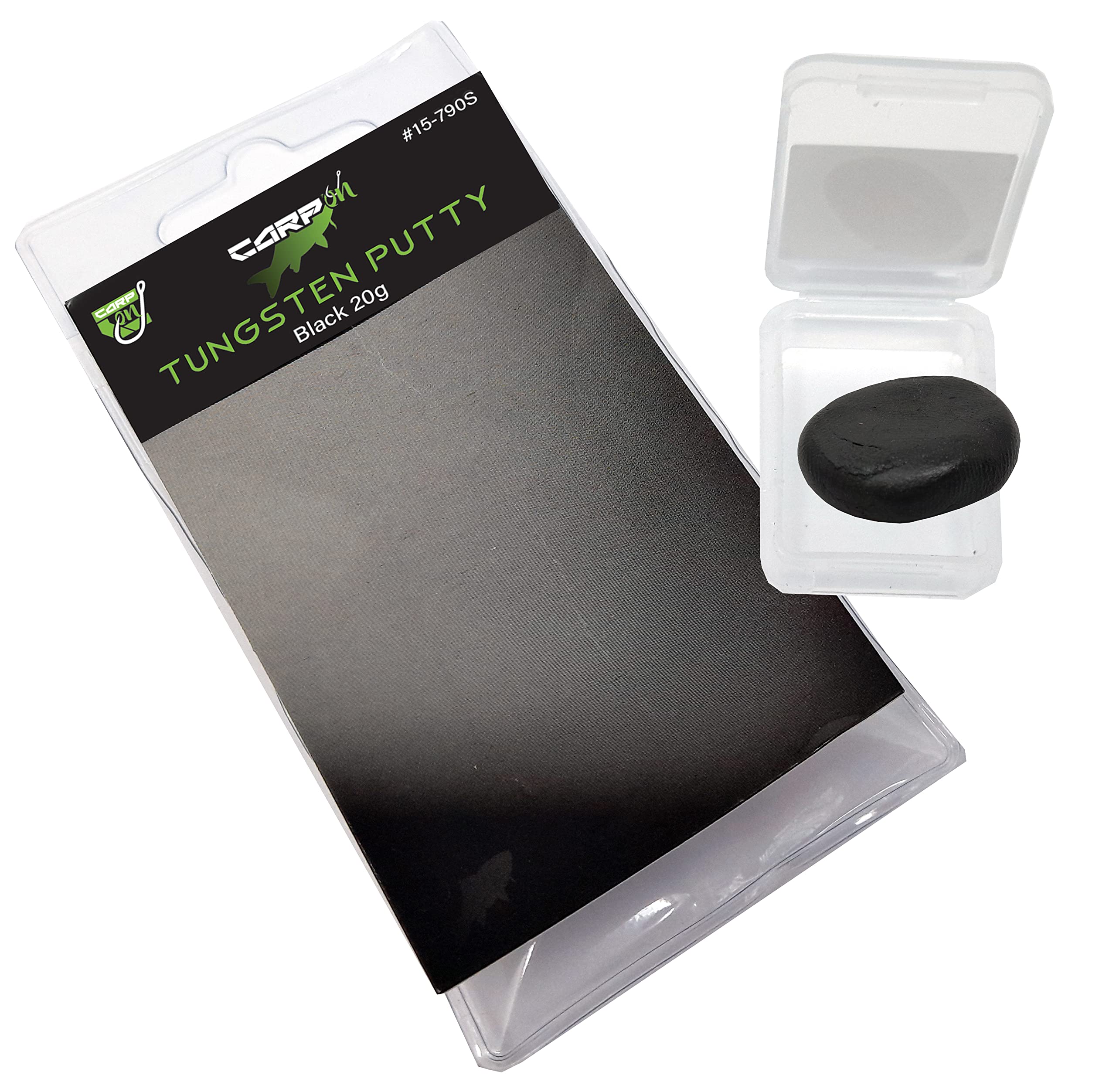 Carp On - Heavy Tungsten Rig Putty 20g Pack - Silt Black - Essential Malleable Terminal Tackle to make Balanced Fishing Rigs (20g x Silt Black) [15-790S]