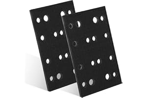 VANESA 490160 Foam Sanding Pads Interface Sander Backing Pad Compatible with Festool RTS400 LS130 Sanders, 80×133×7mm, 2-Pack Interface Sander Backing Pad