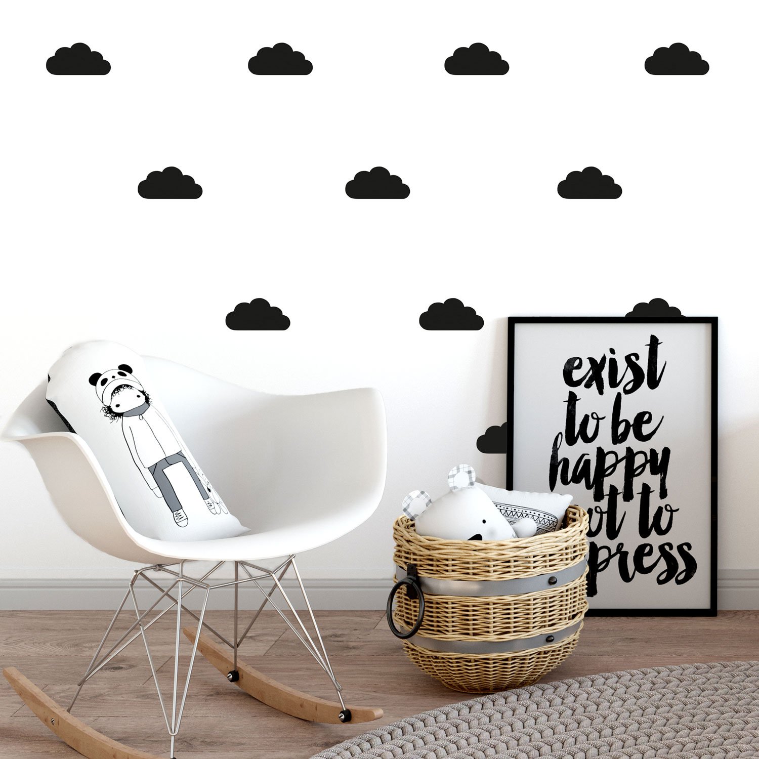 Cloud wall stickers | Mini and regular size | Lots of colours options | Perfect for a baby's nursery or child's bedroom